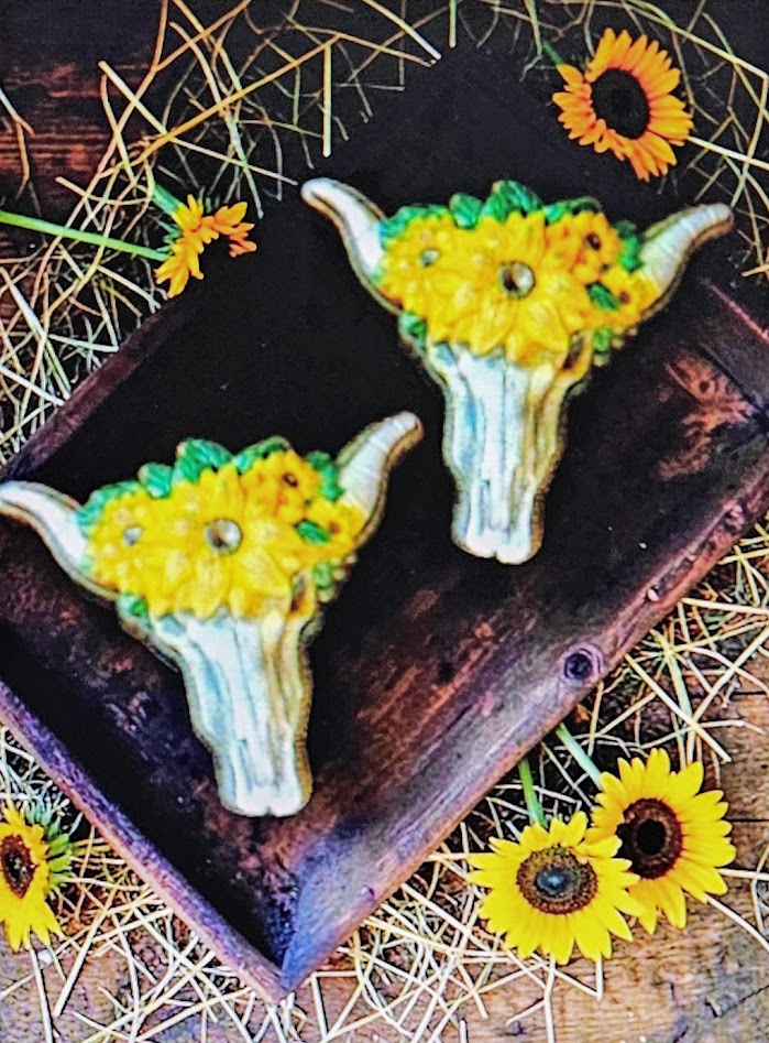 Sunflower Cow Skull