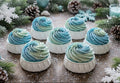 Winter's Kiss Bath Bomb & Bubble Frosting Cupcake